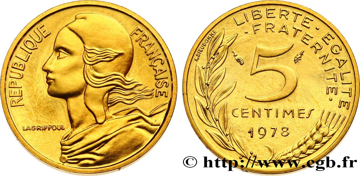 5 centimes Marianne 1978 Pessac F.125/14 MS 