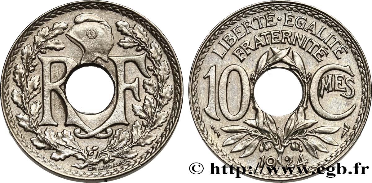 10 centimes Lindauer 1924 Poissy F.138/11 TTB+ 
