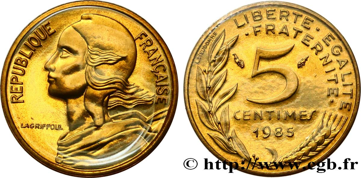 5 centimes Marianne 1985 Pessac F.125/21 MS 