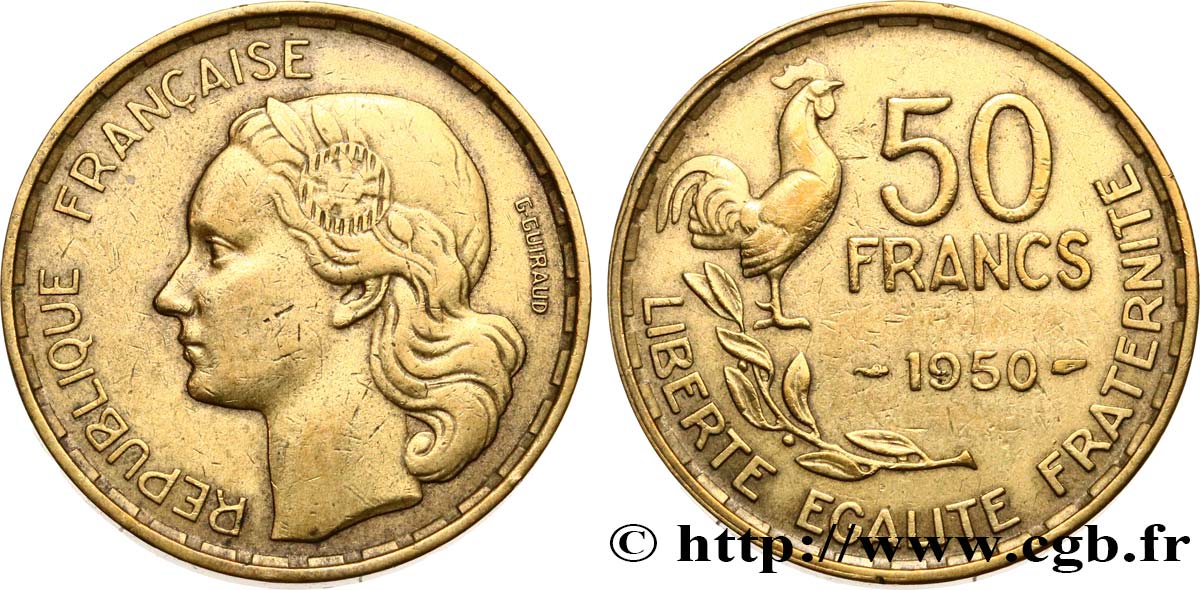50 francs Guiraud 1950  F.425/3 VF 