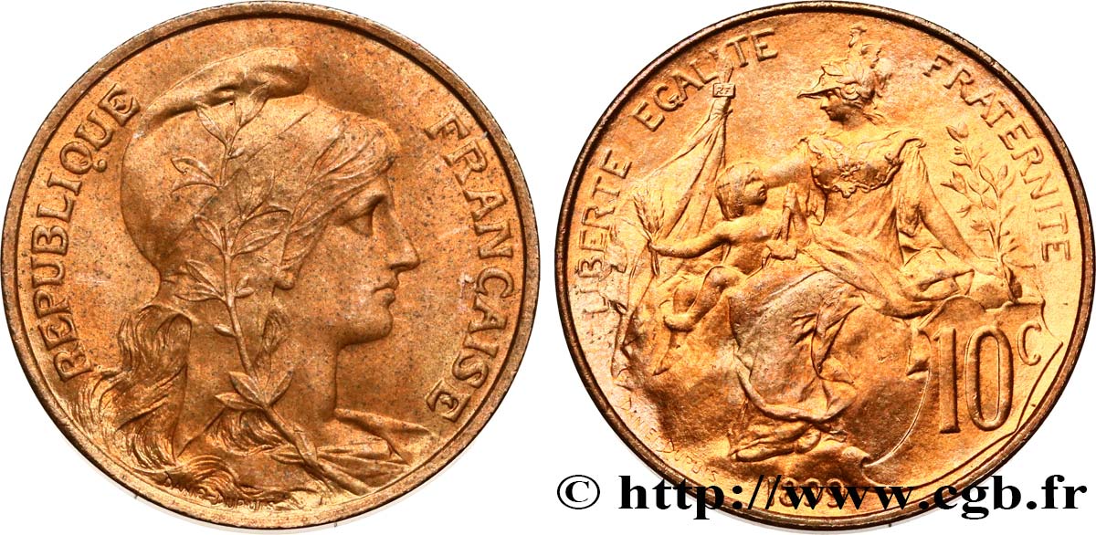 10 centimes Daniel-Dupuis 1899  F.136/7 SC63 