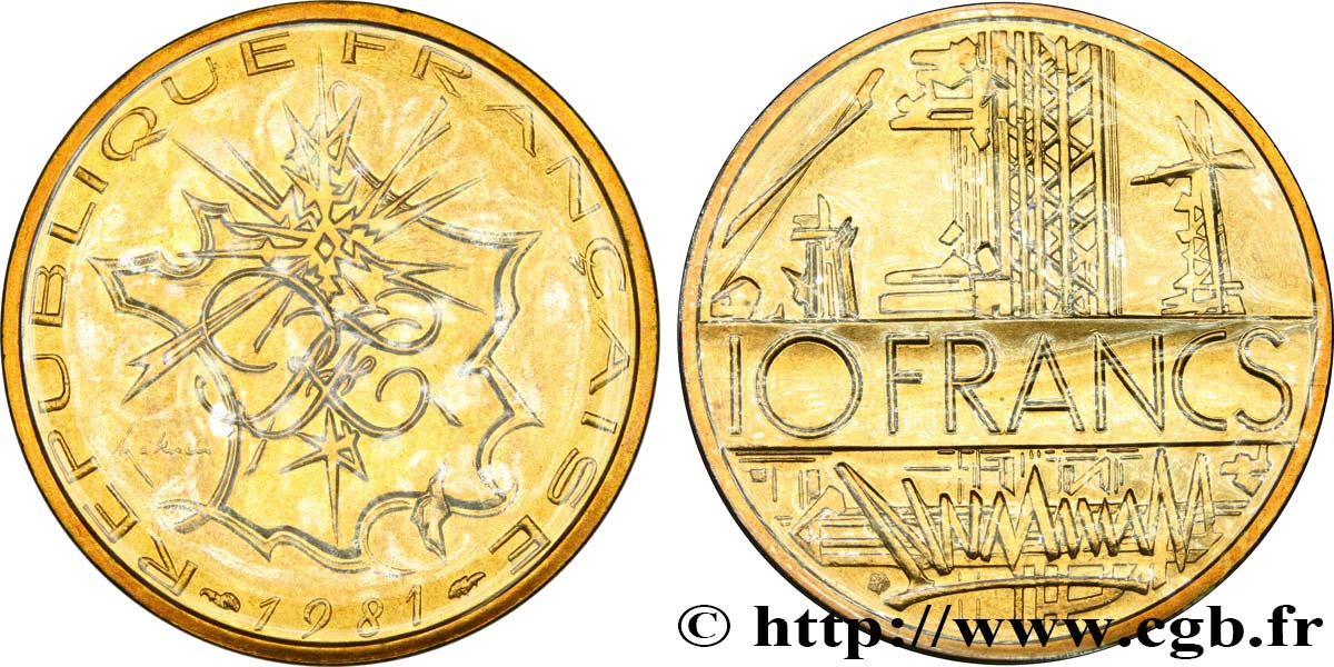 10 francs Mathieu, Tranche A 1981 Pessac F.365/9 FDC 