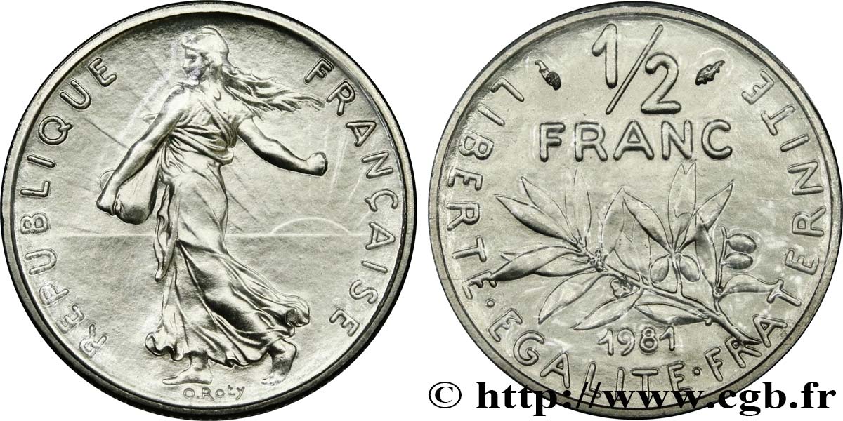 1/2 franc Semeuse 1981 Pessac F.198/20 ST 