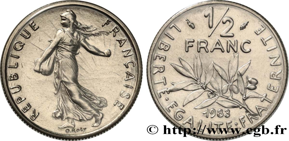 1/2 franc Semeuse 1983 Pessac F.198/22 MS 
