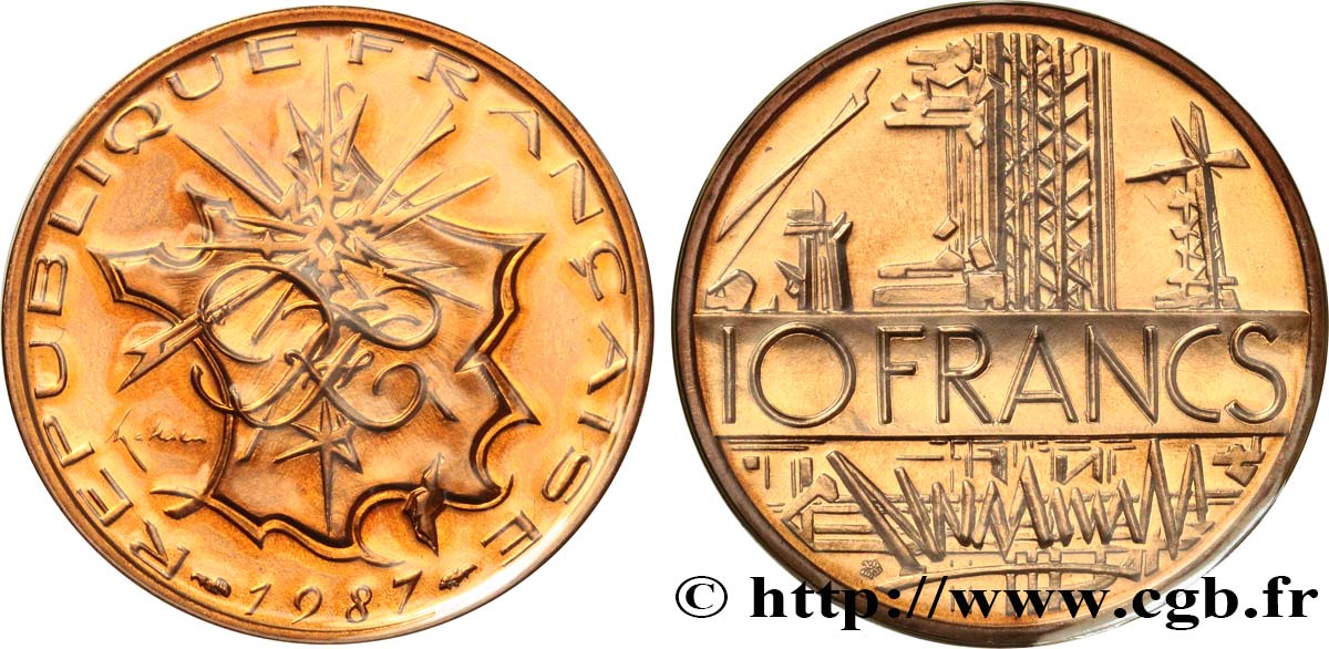 10 francs Mathieu, tranche B 1987 Pessac F.365/14 MS 