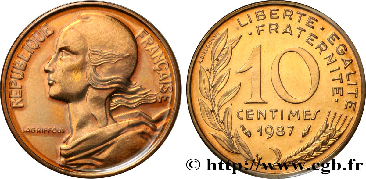 10 centimes Marianne 1987 Pessac F.144/27 ST 
