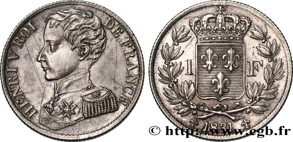 1 franc 1831  VG.2705  fVZ 