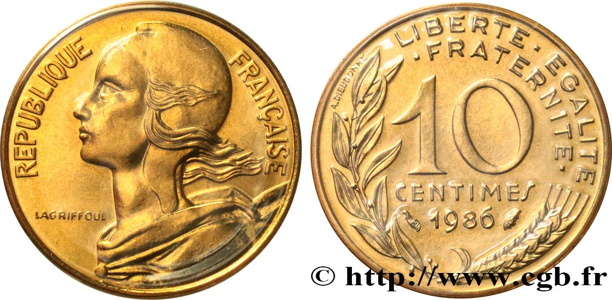 10 centimes Marianne 1986 Pessac F.144/26 MS 