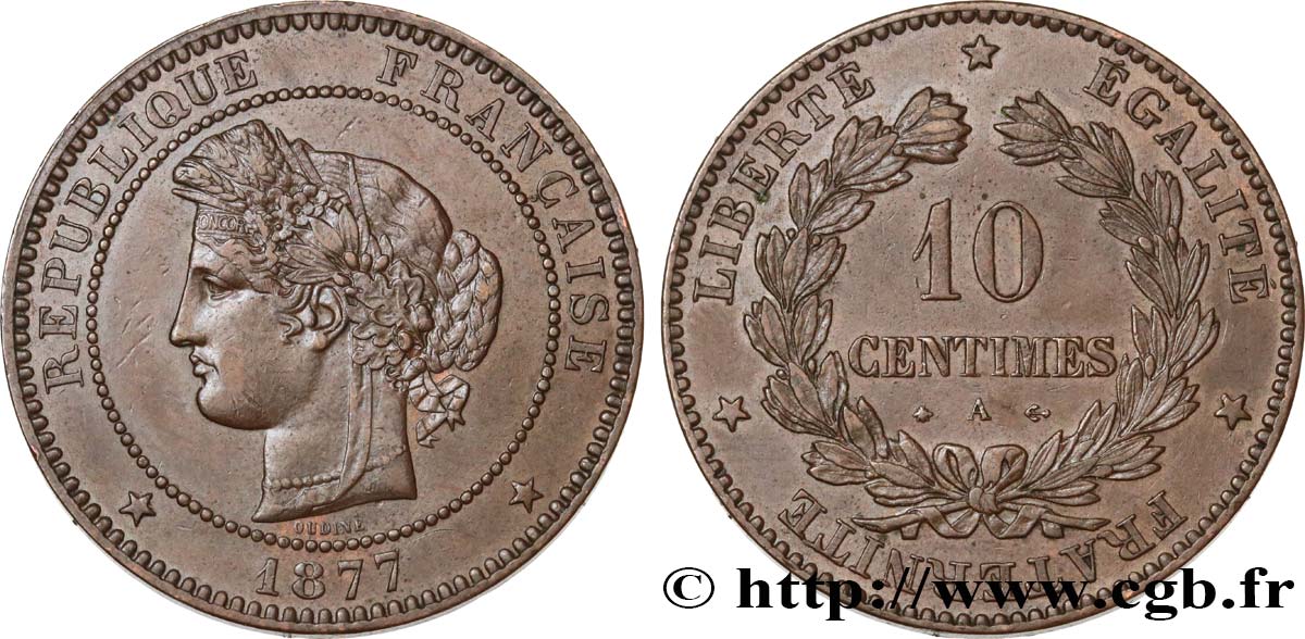 10 centimes Cérès 1877 Paris F.135/18 BB50 