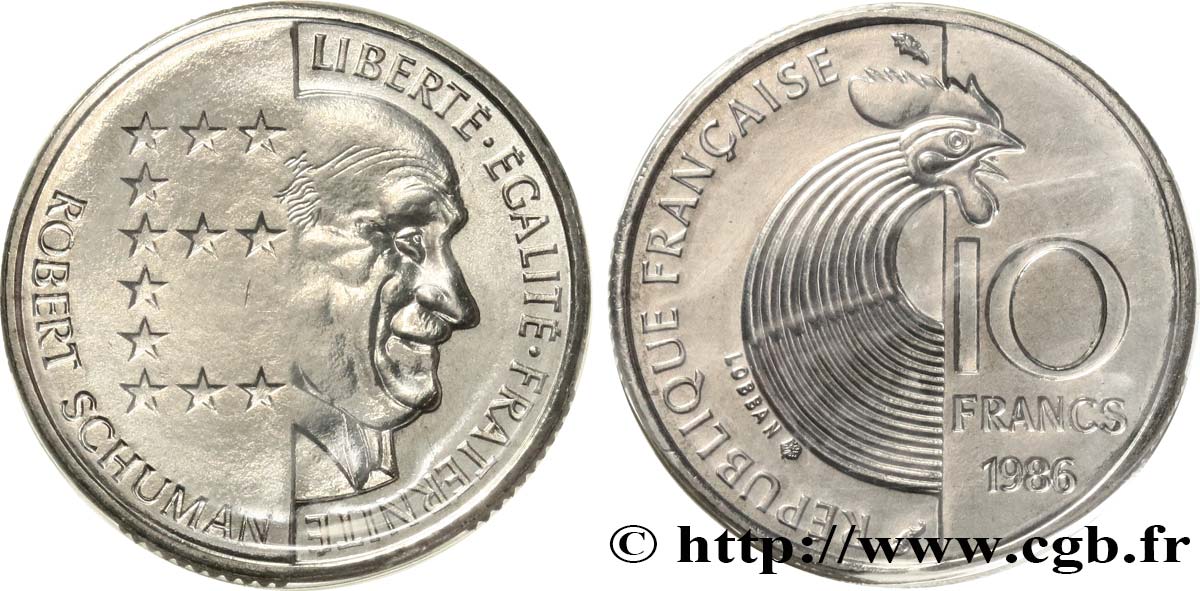10 francs Robert Schuman 1986 Pessac F.374/2 ST 