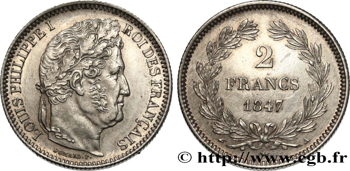 2 francs Louis-Philippe 1847 Paris F.260/112 EBC 