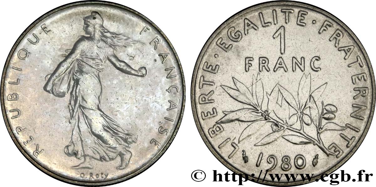 1 franc Semeuse, nickel 1980 Pessac F.226/25 ST 