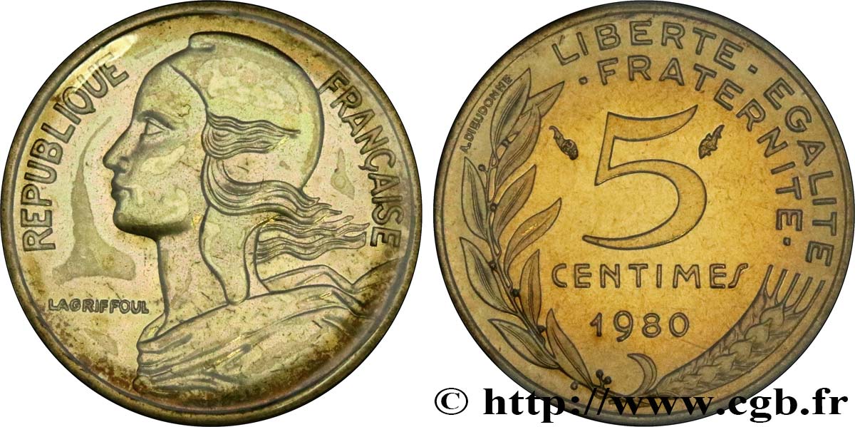 5 centimes Marianne 1980 Pessac F.125/16 ST 