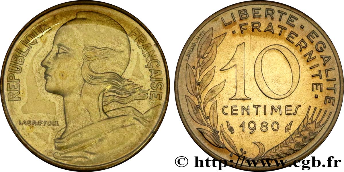 10 centimes Marianne 1980 Pessac F.144/20 ST 