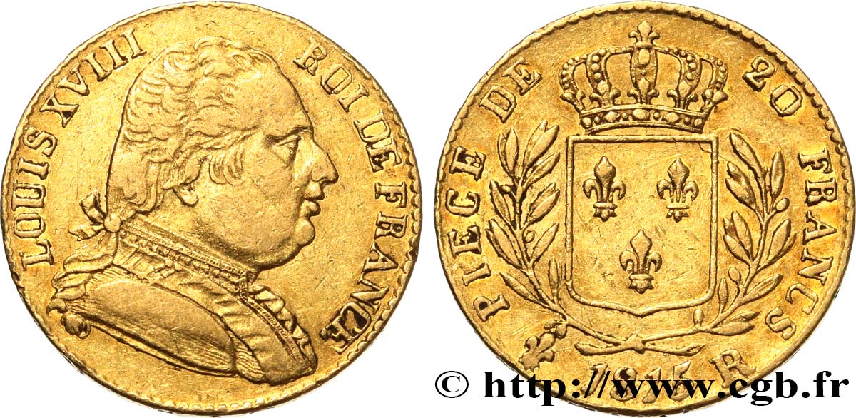 20 francs or Londres 1815 Londres F.518/1 TB+ 