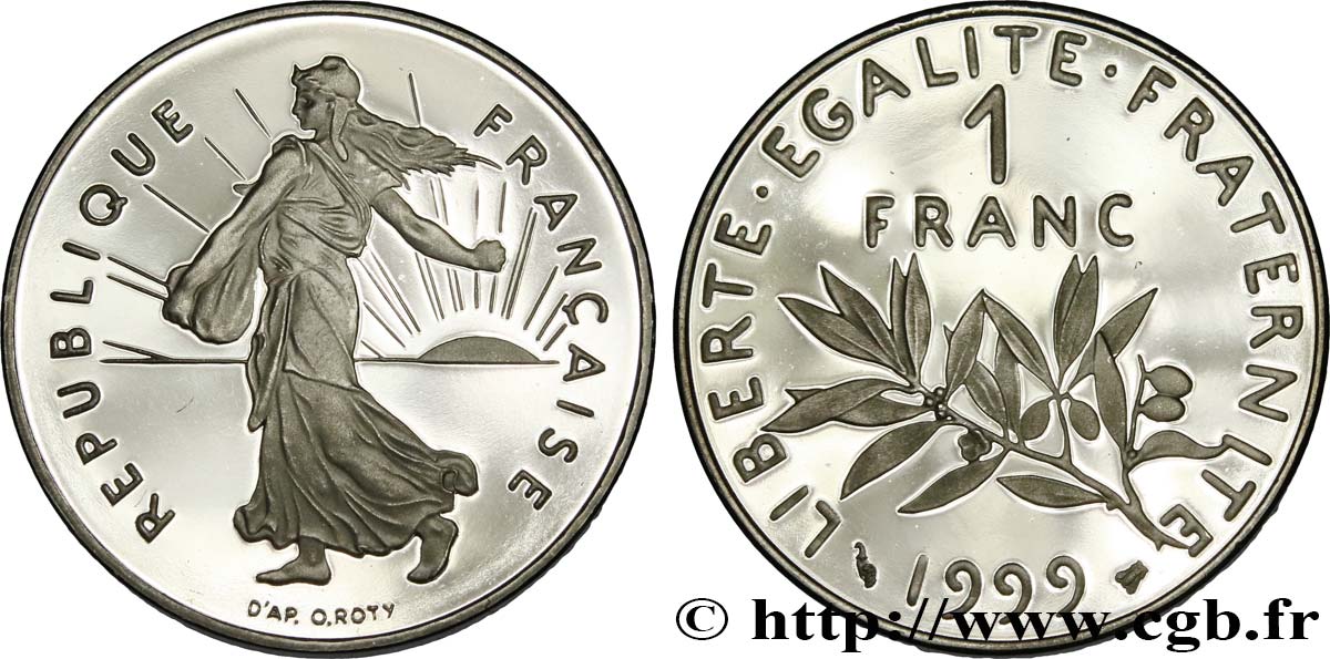 1 franc Semeuse, nickel, BE (Belle Épreuve) 1999 Pessac F.226/47 var. FDC 