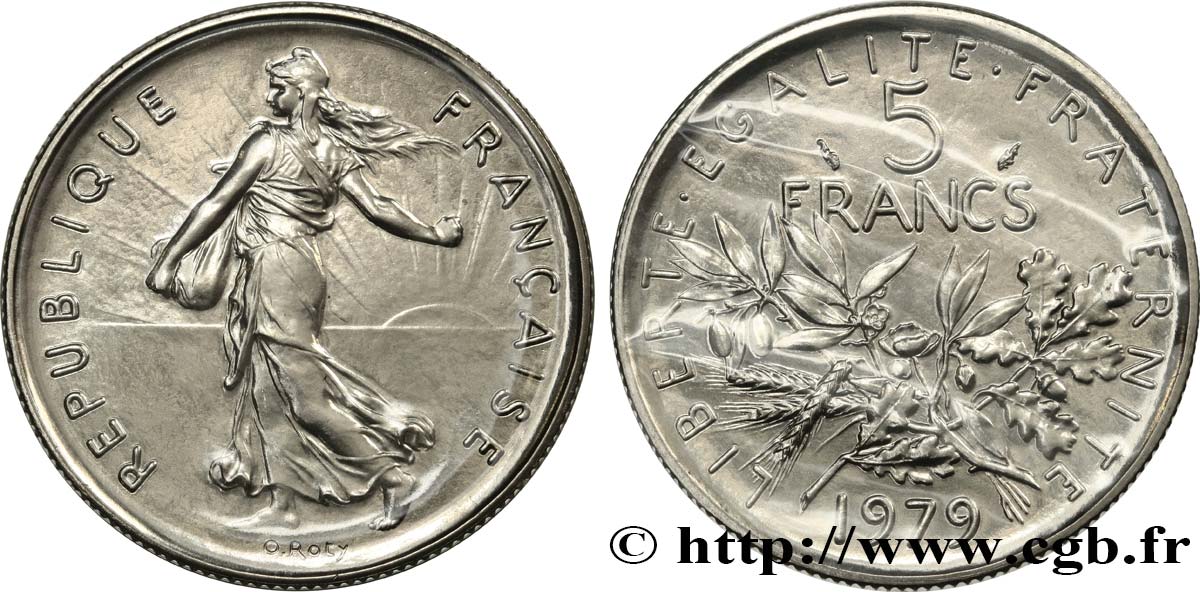 5 francs Semeuse, nickel 1979 Pessac F.341/11 ST 