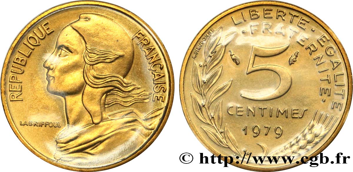 5 centimes Marianne 1979 Pessac F.125/15 ST 