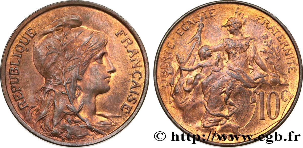 10 centimes Daniel-Dupuis 1900  F.136/8 MS 