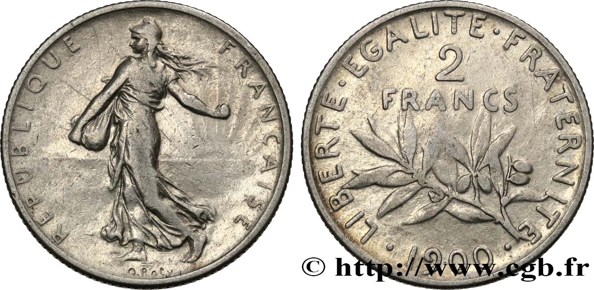 2 francs Semeuse 1900  F.266/4 MB20 
