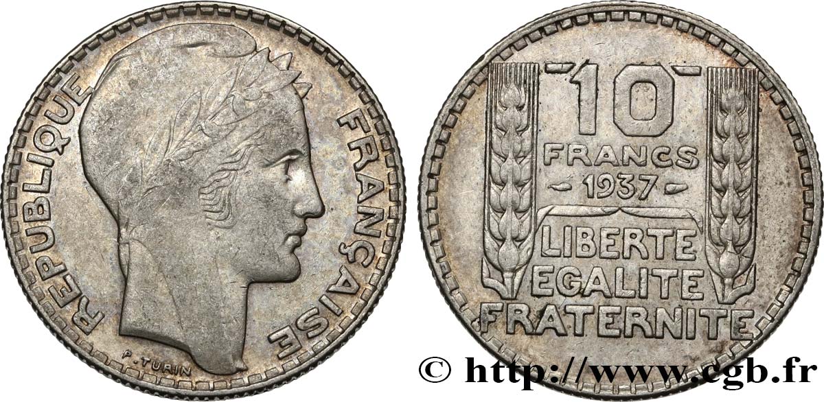 10 francs Turin 1937  F.360/8 MBC 