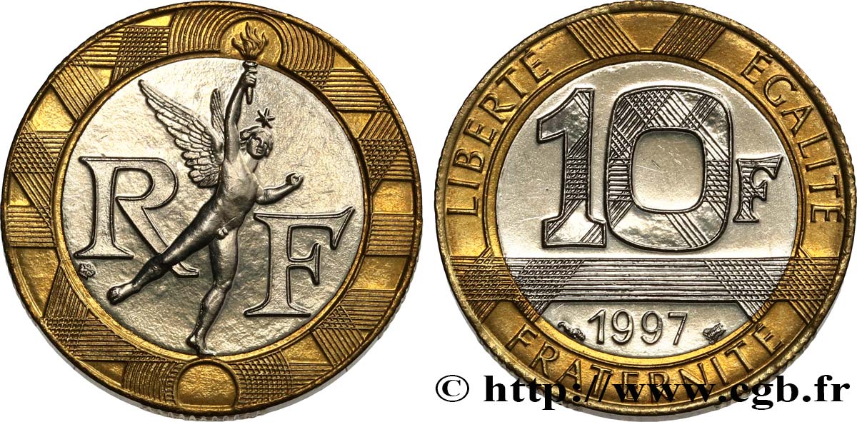 10 francs Génie de la Bastille 1997 Pessac F.375/14 SPL62 