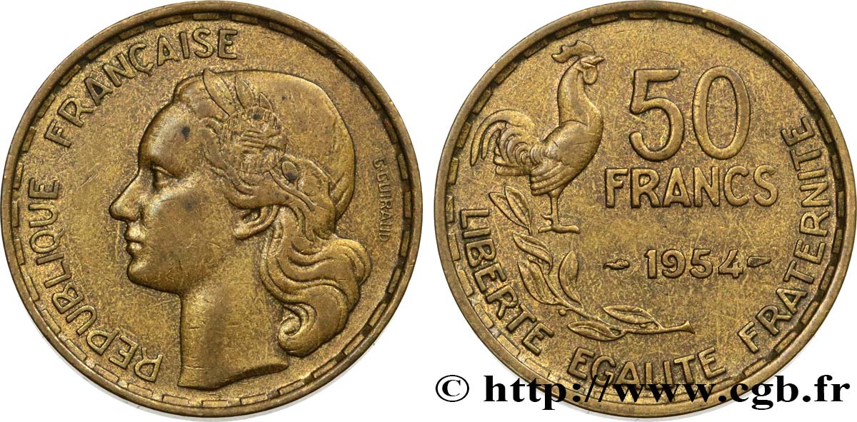 50 francs Guiraud 1954  F.425/12 BB 