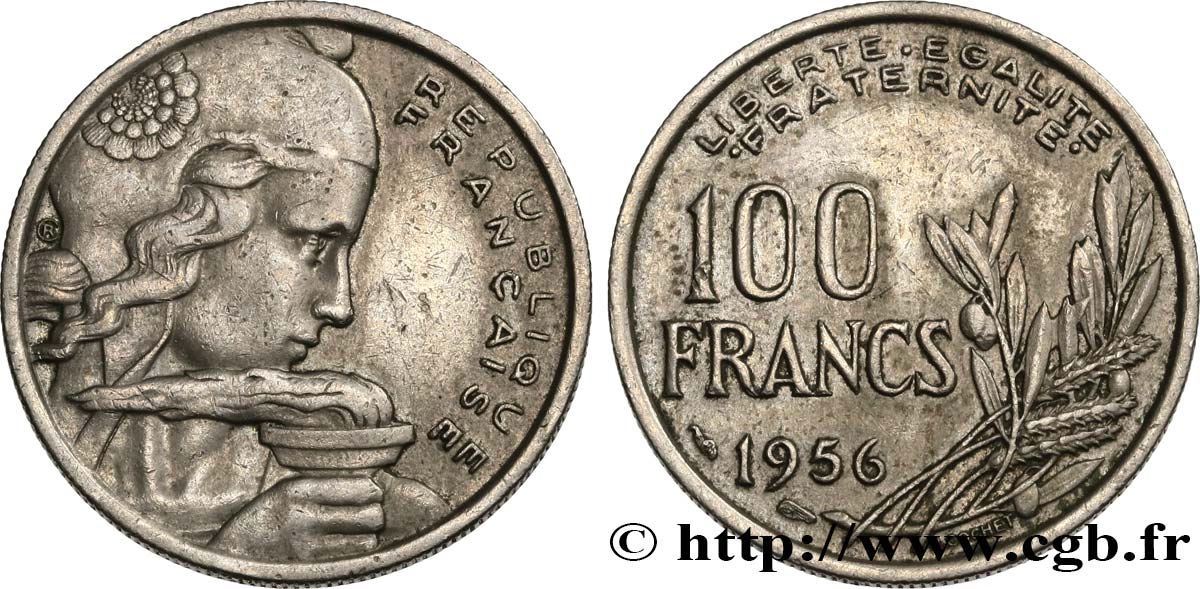 100 francs Cochet 1956  F.450/8 XF 