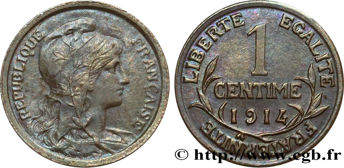 1 centime Daniel-Dupuis 1914 Paris F.105/16 TTB48 