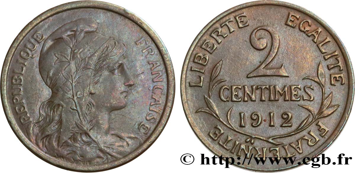 2 centimes Daniel-Dupuis 1912 Paris F.110/15 AU 