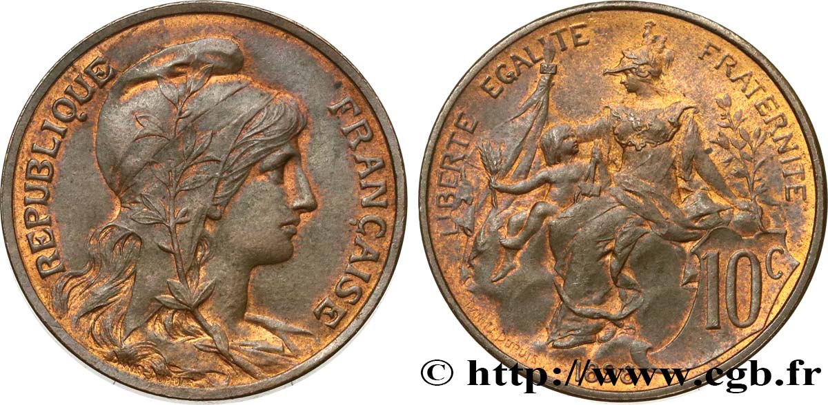 10 centimes Daniel-Dupuis 1898  F.136/5 VZ55 
