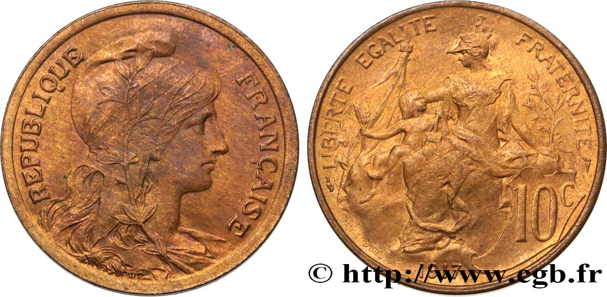 10 centimes Daniel-Dupuis 1917  F.136/28 SC63 
