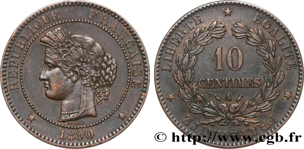 10 centimes Cérès 1890 Paris F.135/35 BB45 