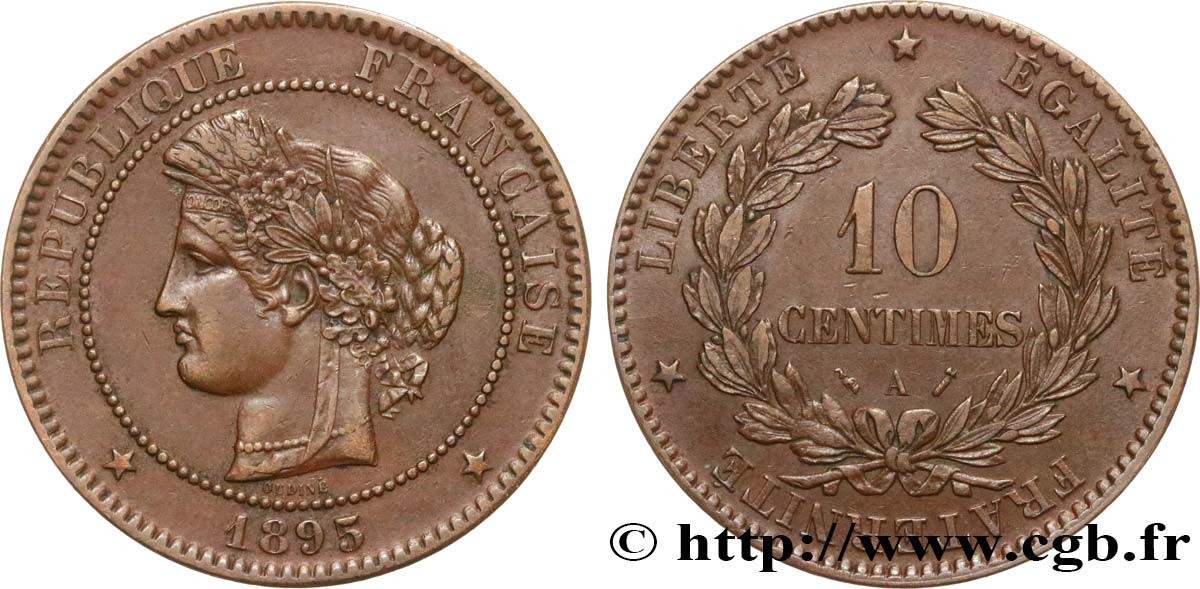 10 centimes Cérès 1895 Paris F.135/40 SS45 