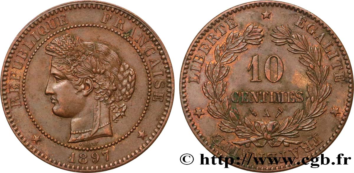 10 centimes Cérès 1897 Paris F.135/44 VZ 