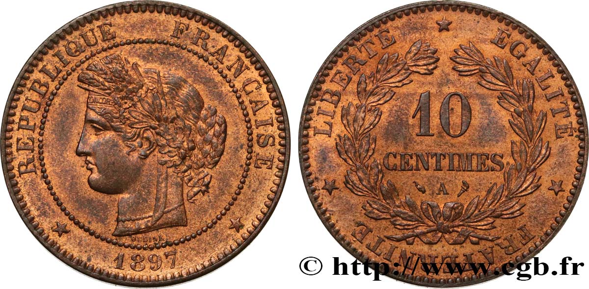 10 centimes Cérès 1897 Paris F.135/44 SPL 
