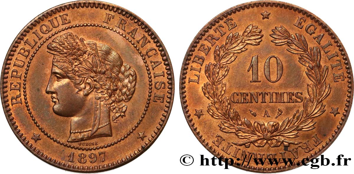 10 centimes Cérès 1897 Paris F.135/44 EBC 