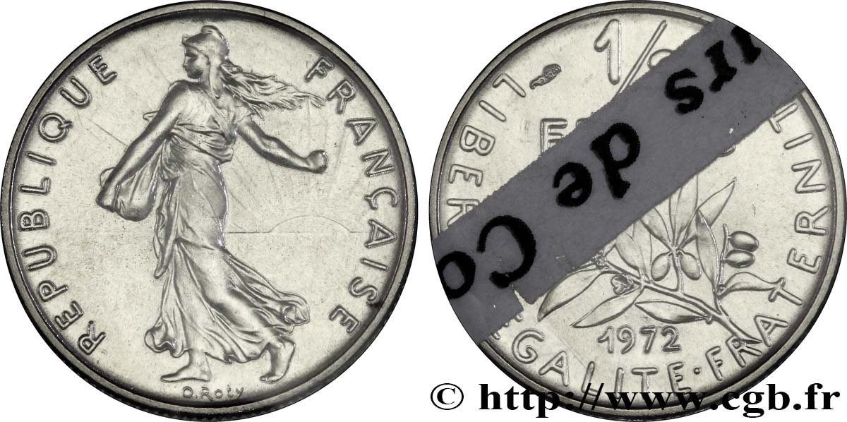 1/2 franc Semeuse 1972 Paris F.198/11 MS 