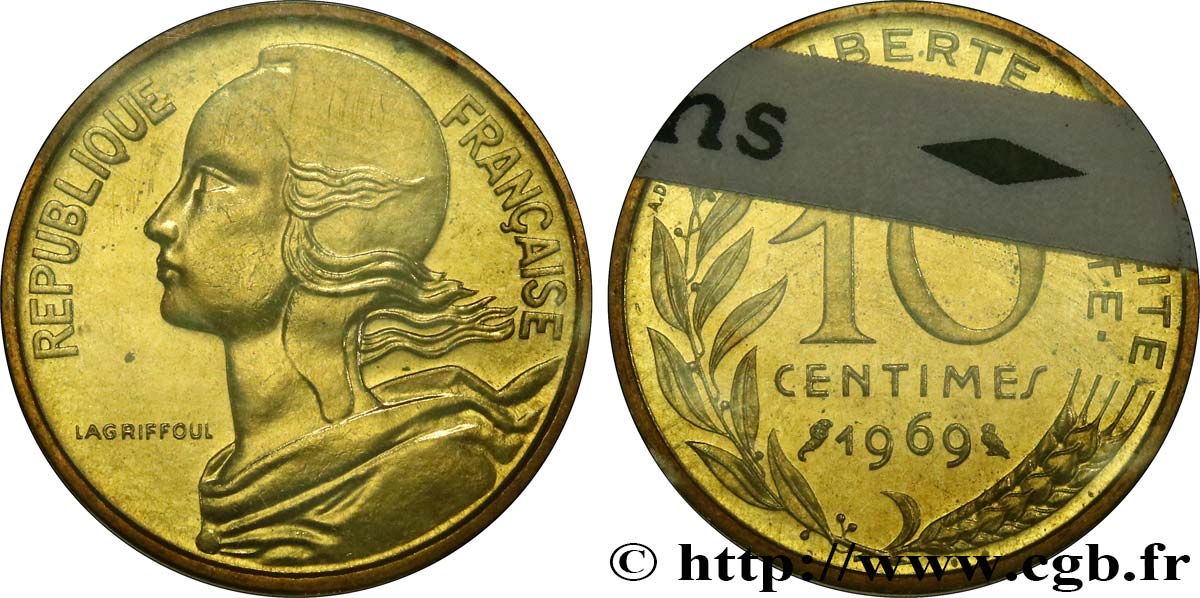 10 centimes Marianne 1969 Paris F.144/9 FDC 
