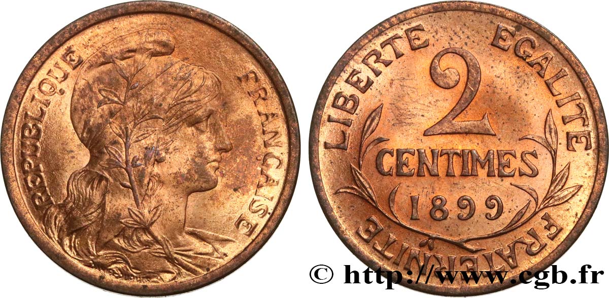 2 centimes Daniel-Dupuis 1899 Paris F.110/3 SC63 