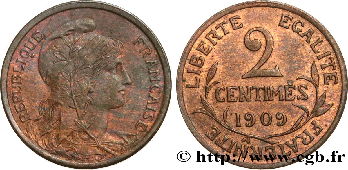 2 centimes Daniel-Dupuis 1909 Paris F.110/12 MBC48 