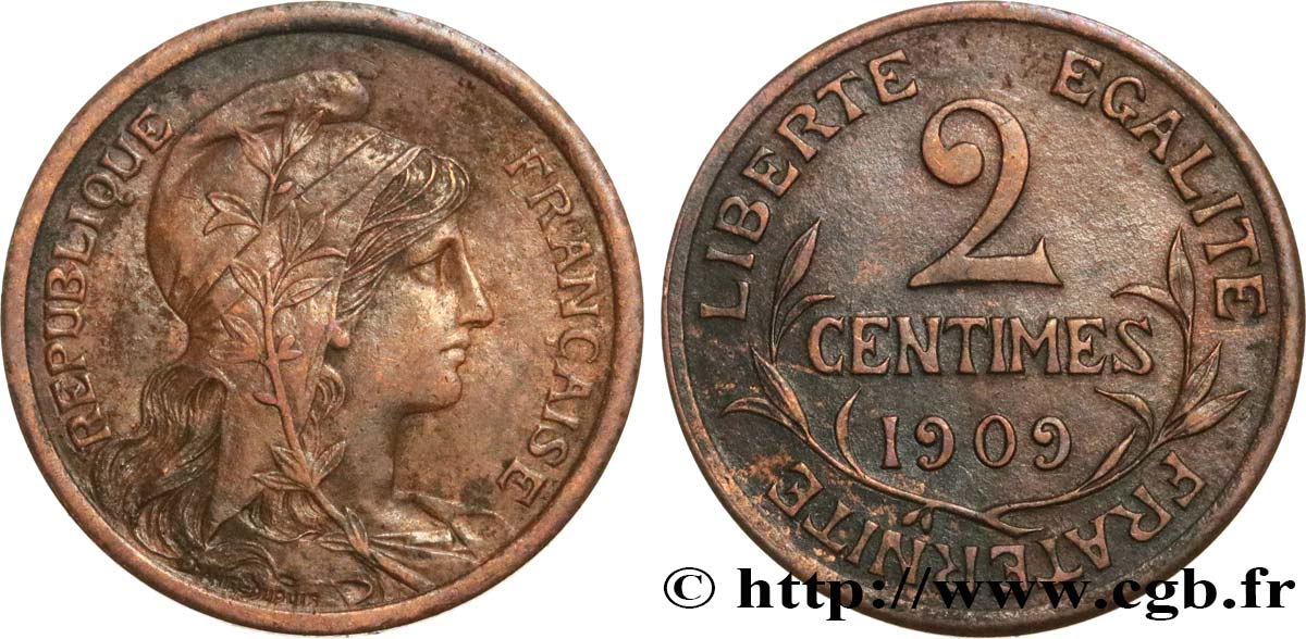 2 centimes Daniel-Dupuis 1909 Paris F.110/12 BB48 