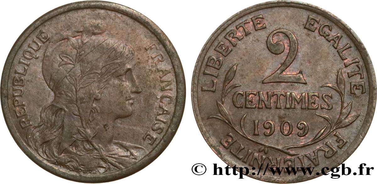 2 centimes Daniel-Dupuis 1909 Paris F.110/12 BB48 