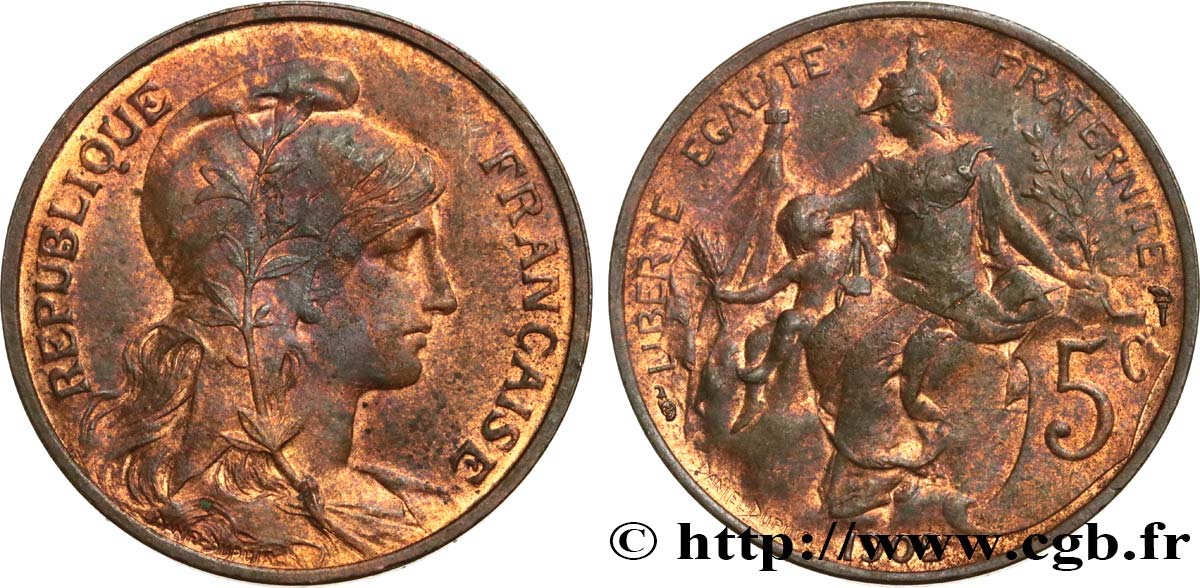 5 centimes Daniel-Dupuis 1902  F.119/12 BB45 