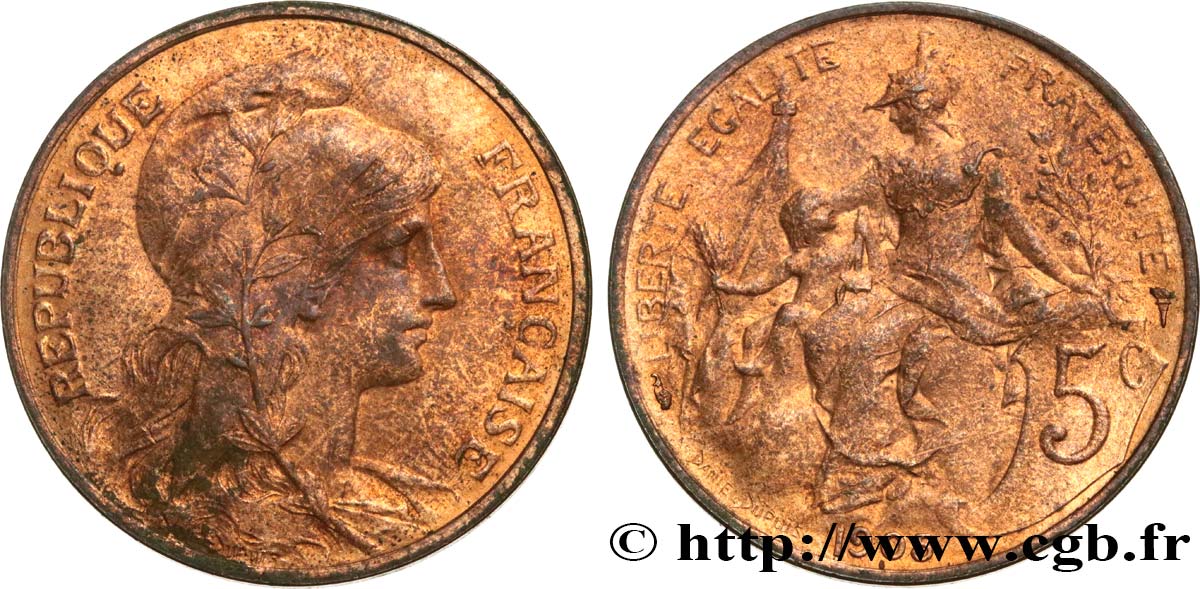 5 centimes Daniel-Dupuis 1905  F.119/15 TTB40 