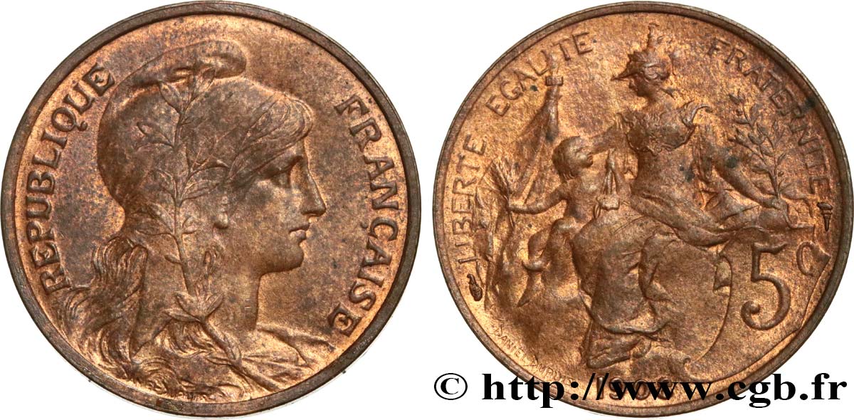 5 centimes Daniel-Dupuis 1908  F.119/19 BB54 