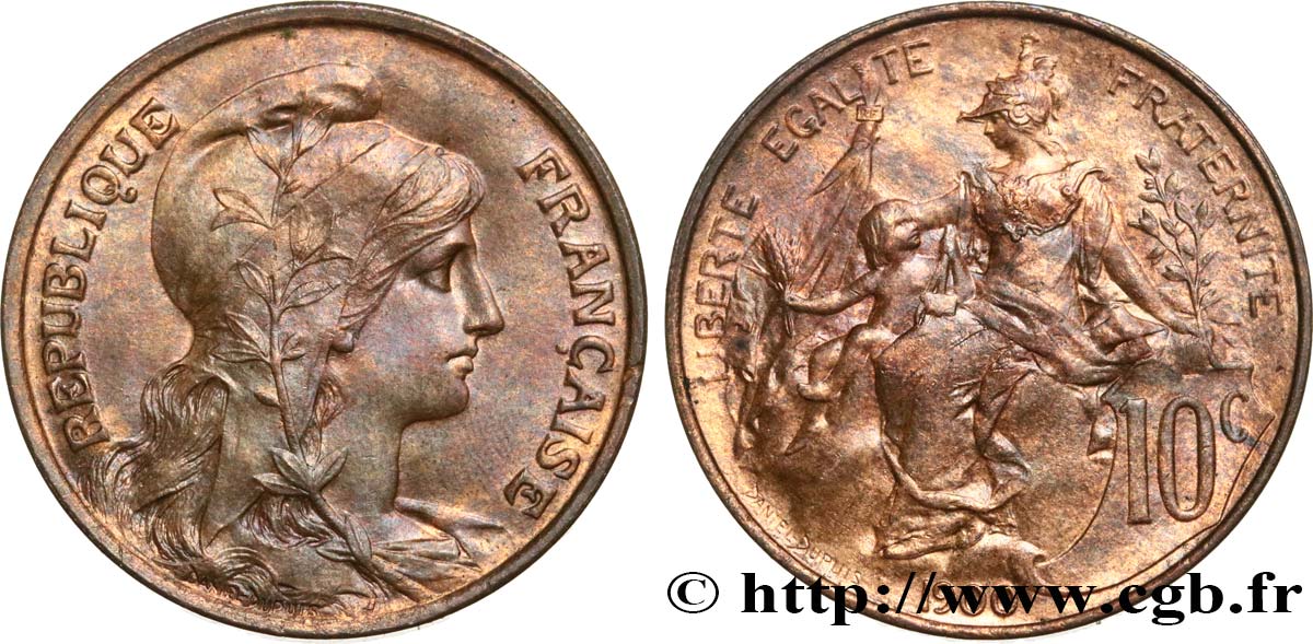 10 centimes Daniel-Dupuis 1900  F.136/8 EBC 