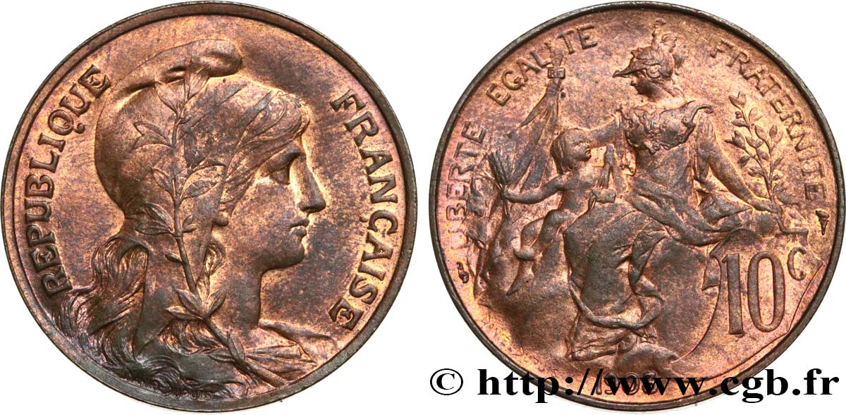 10 centimes Daniel-Dupuis 1903  F.136/12 AU54 