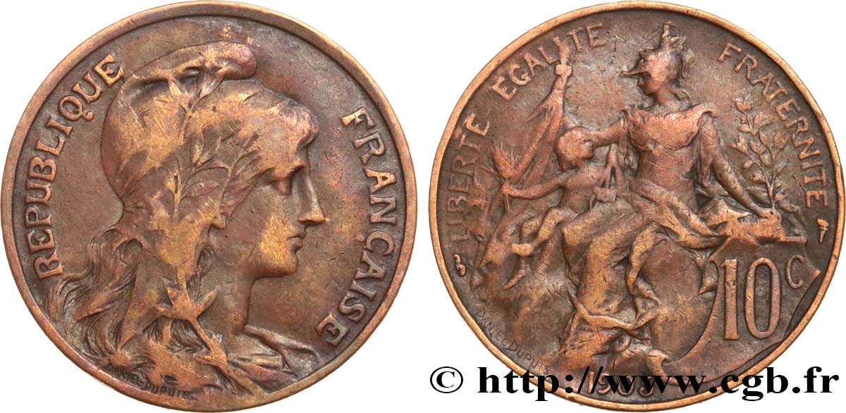 10 centimes Daniel-Dupuis 1905  F.136/14 BC15 