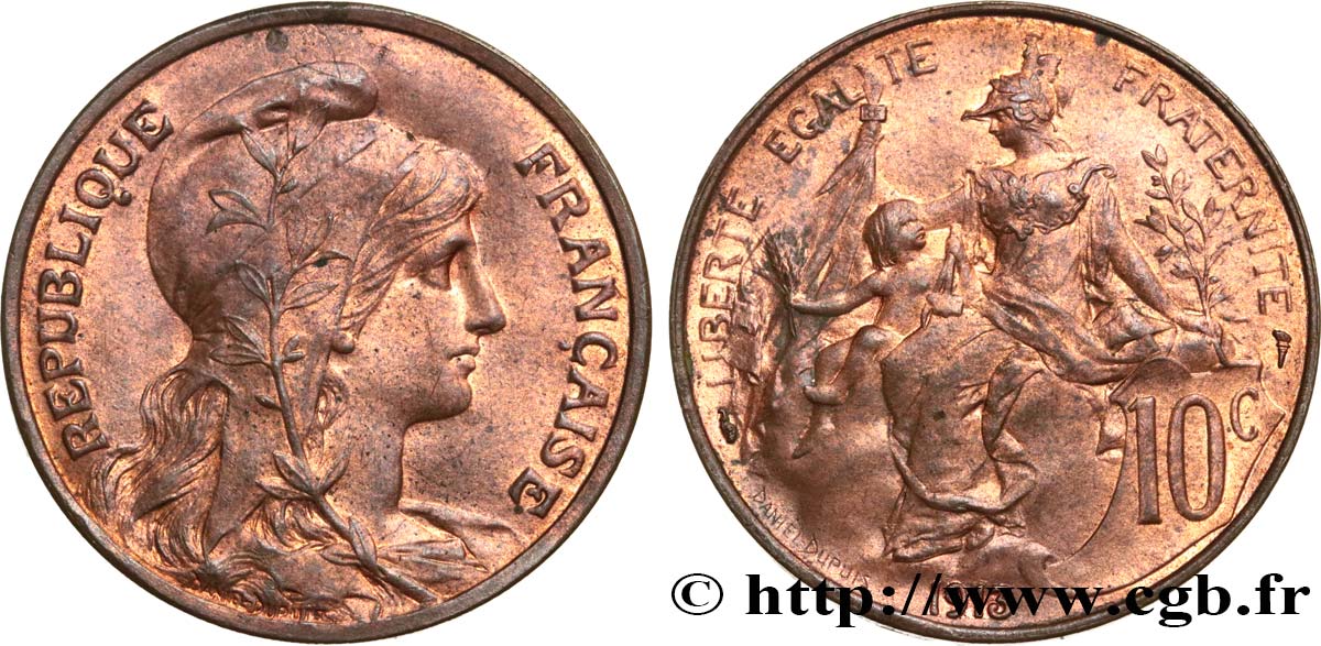 10 centimes Daniel-Dupuis 1913  F.136/22 EBC 